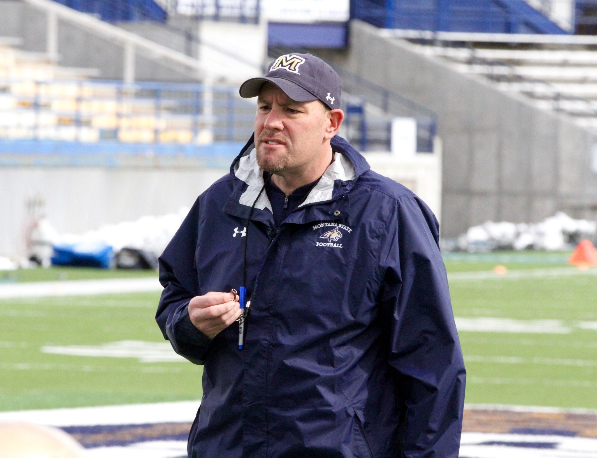 Montana State football 2017 OC Brian Armstrong on Portland State