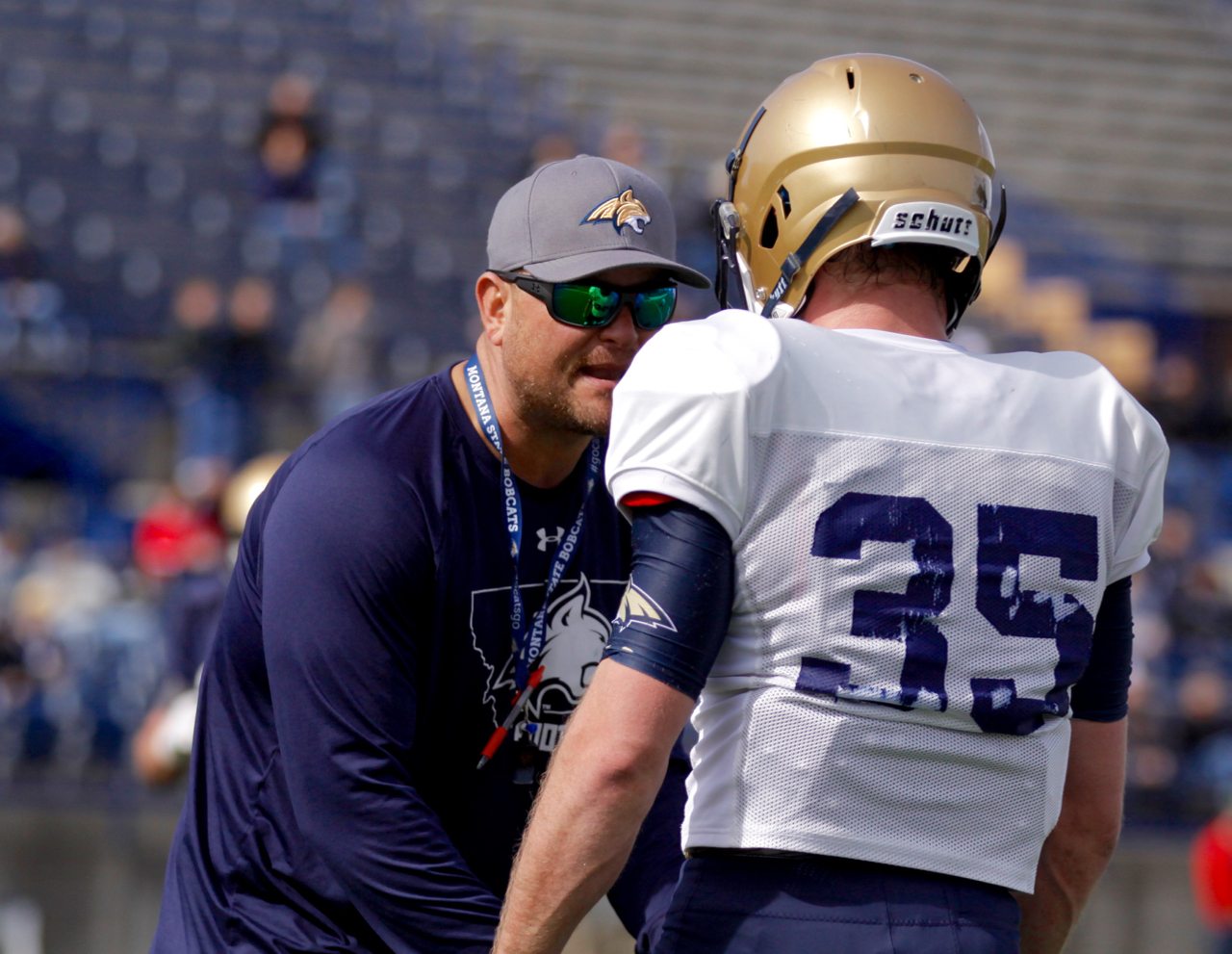 Ty Gregorak coaching Balue Chapman