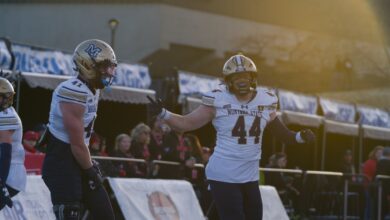 Jake Vigen and Caden Dowler celebrate at EWU