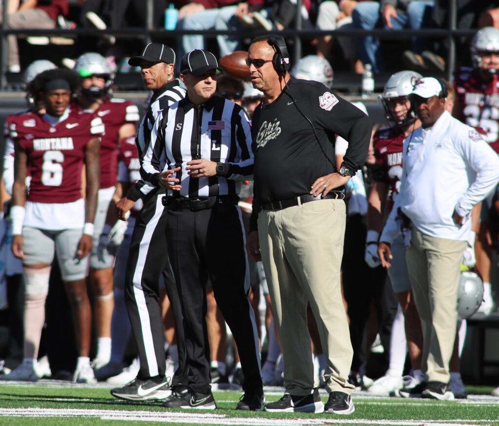 Bobby Kennedy on the Griz sideline