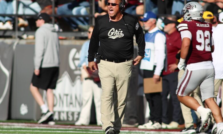 Bobby Kennedy walks the Griz sideline