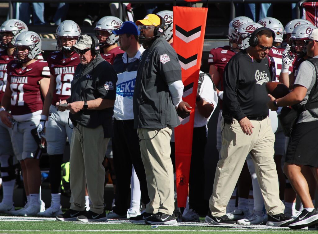 Bobby Kennedy watches from the Griz sideline