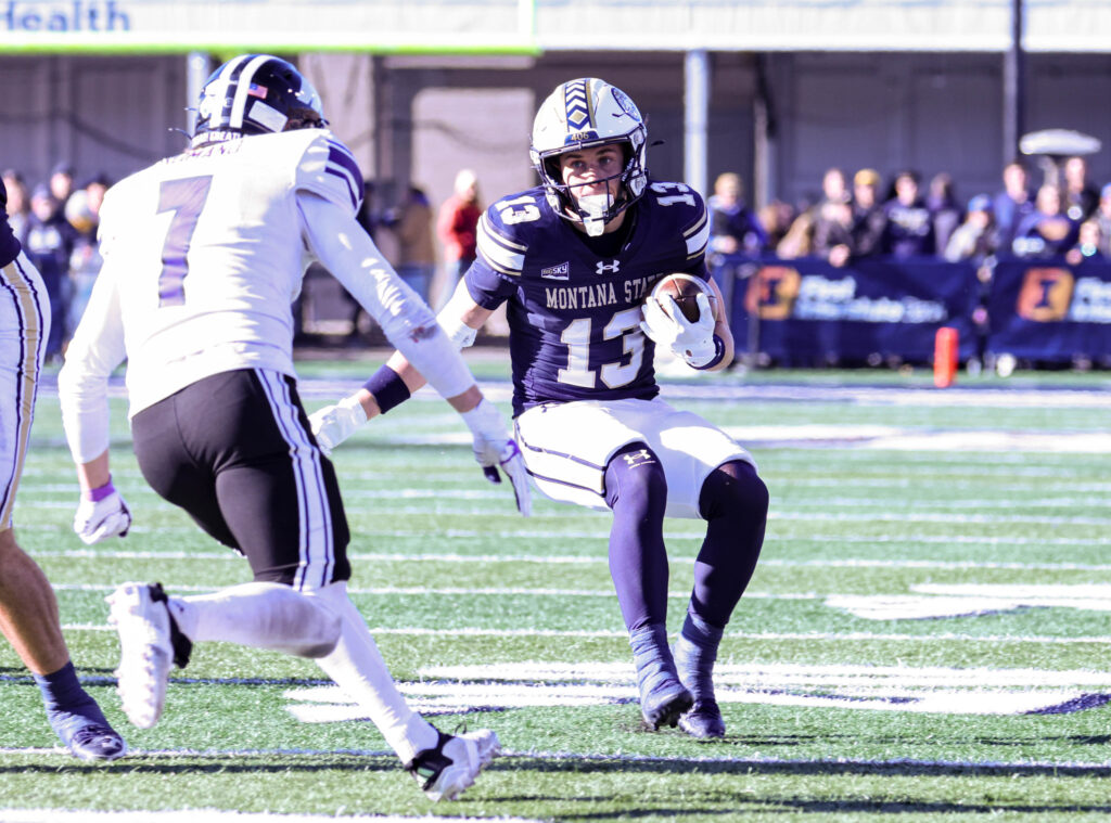Carter Dahlke secures the football