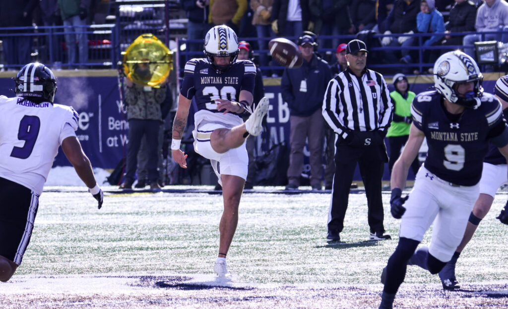 Colby Frokjer punts