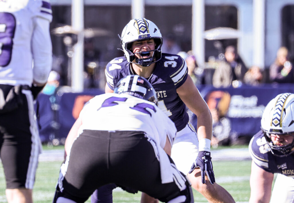Cole Taylor reads the offense before the snap