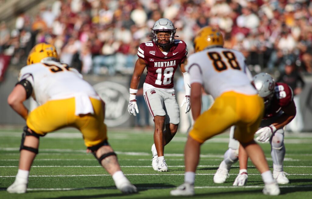 Griz No. 18 runs a route