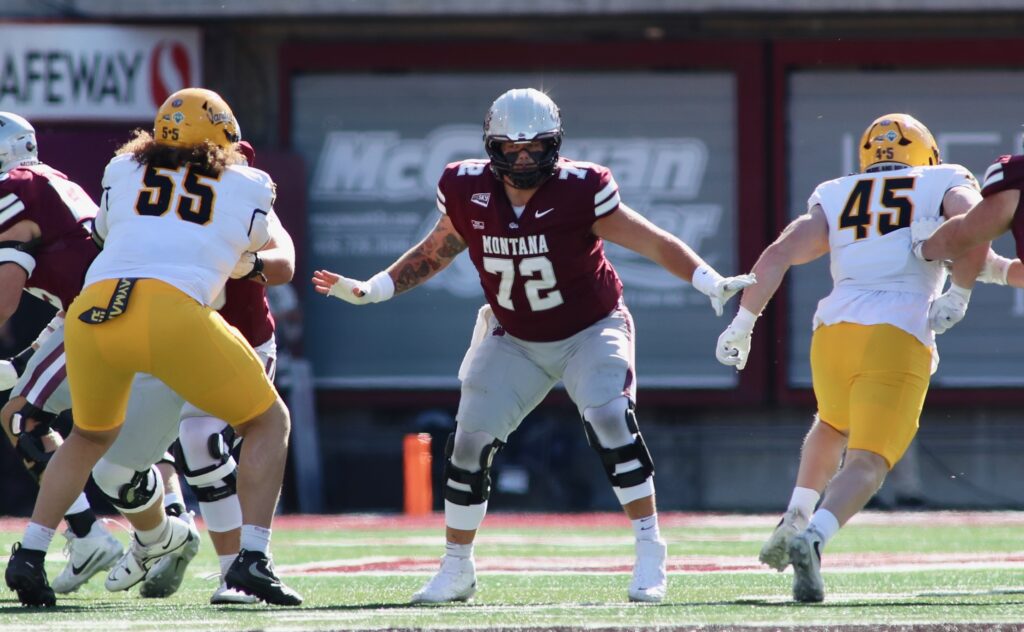 Griz No. 72 pass blocks