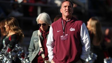 Montana AD Kent Haslam watches from the sideline