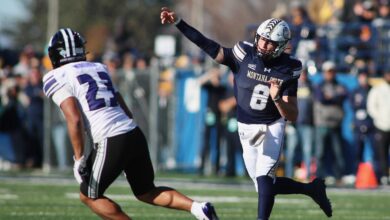 Justin Lamson fires a pass