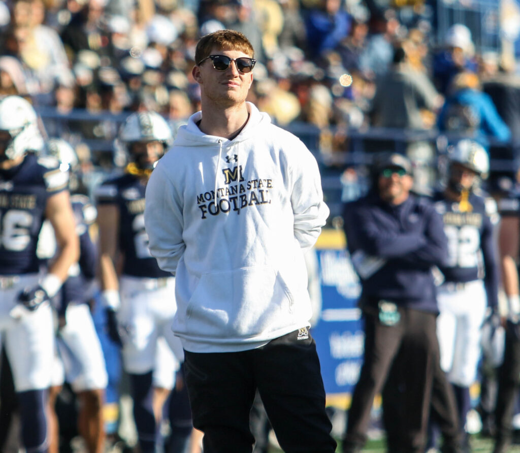 Taco Dowler watches from the sideline