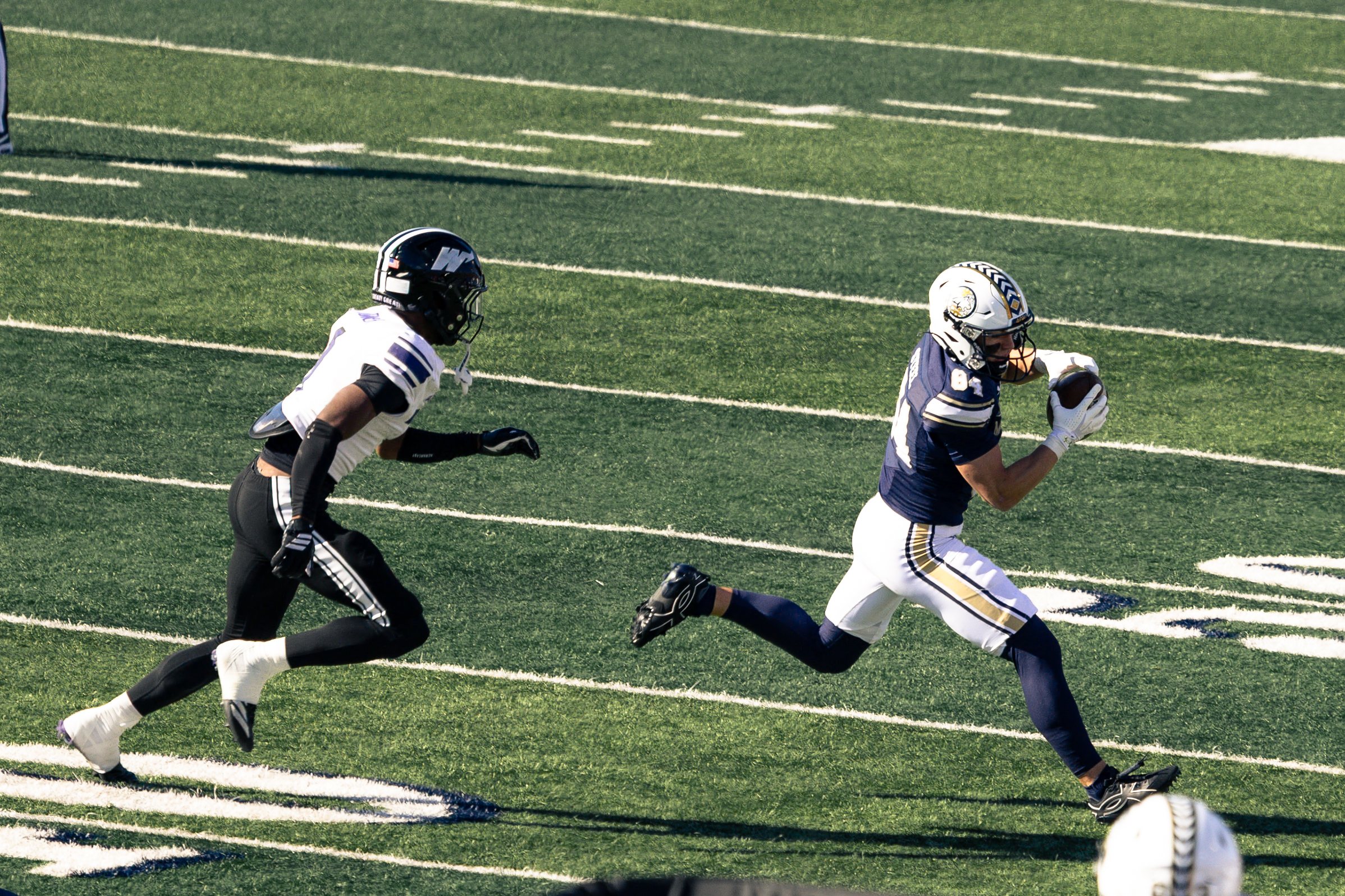 Dane Steel hauls in a catch in stride